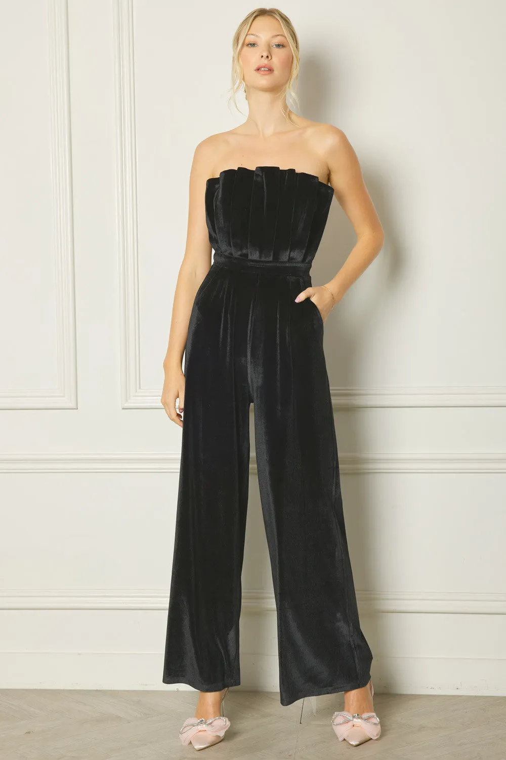 Velvet jumpsuit
