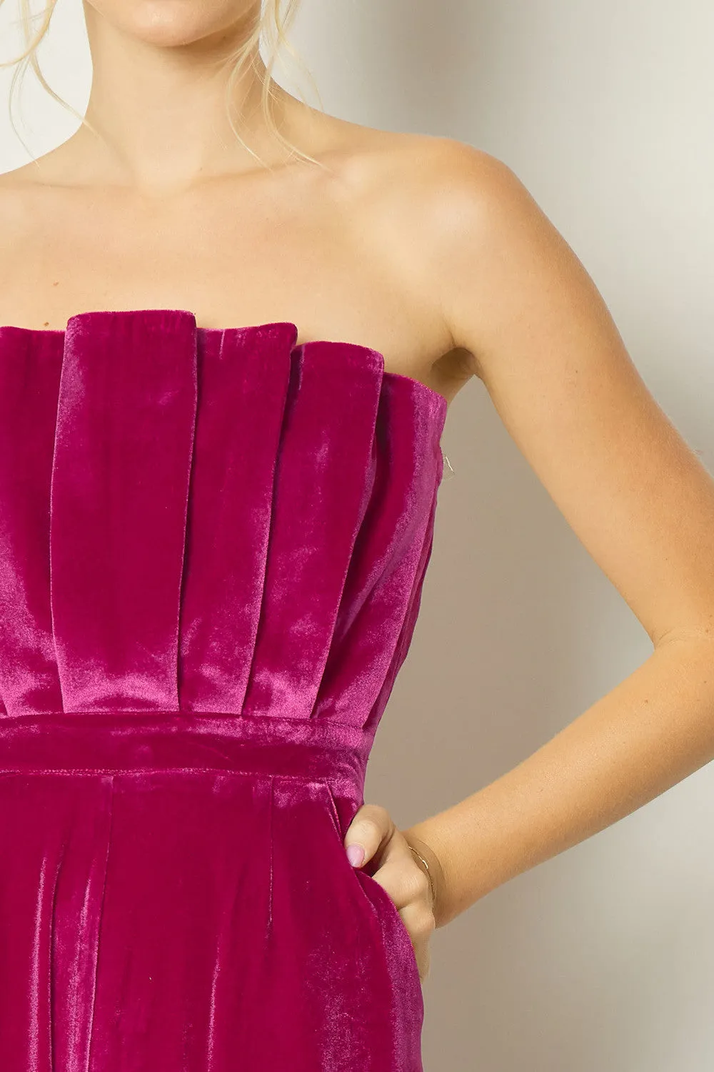Velvet jumpsuit