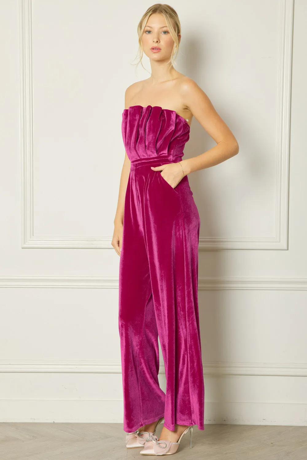 Velvet jumpsuit