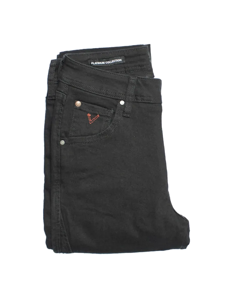 Vialli Luca Ultra Fit Black Denim Jeans