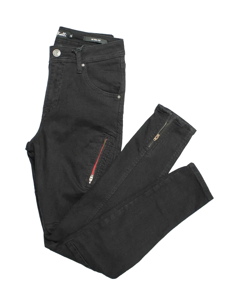 Vialli Luca Ultra Fit Black Denim Jeans