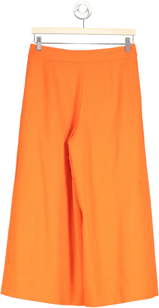 Victoria Beckham Orange Wide-Leg Trousers US 4