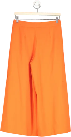 Victoria Beckham Orange Wide-Leg Trousers US 4