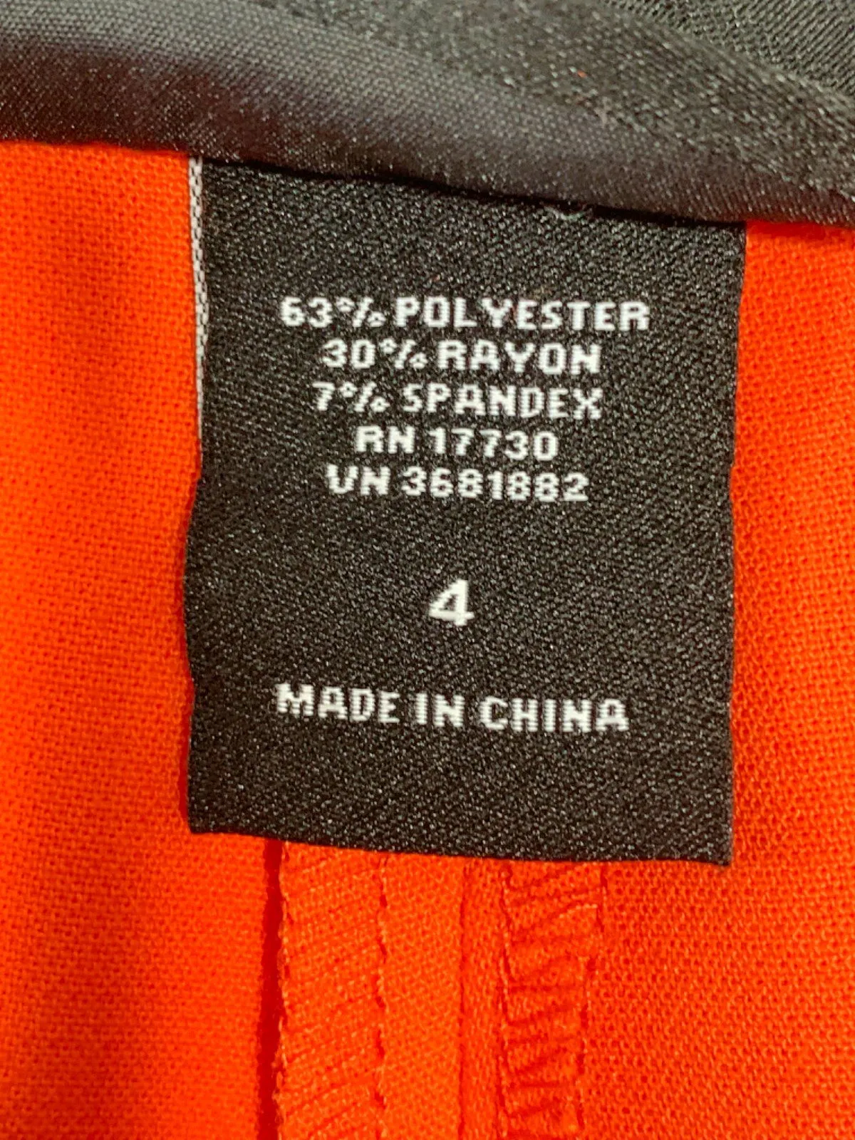 Victoria Beckham Orange Wide-Leg Trousers US 4