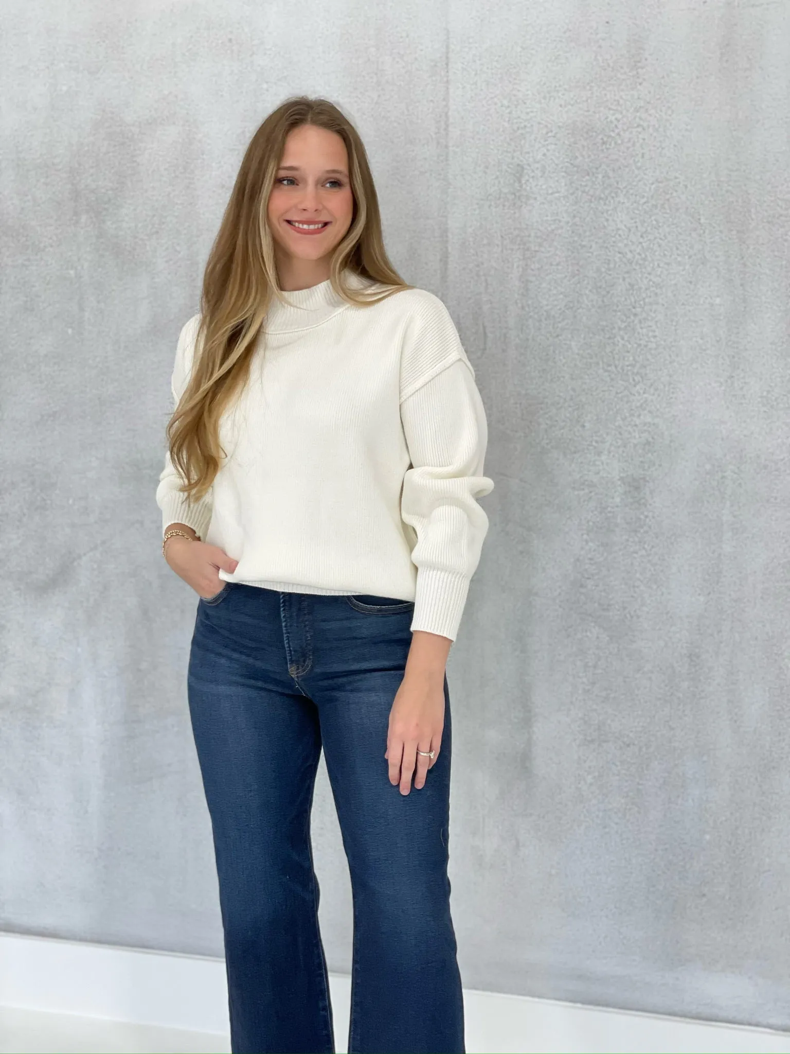 Winter Galore Sweater - Ivory  *CM