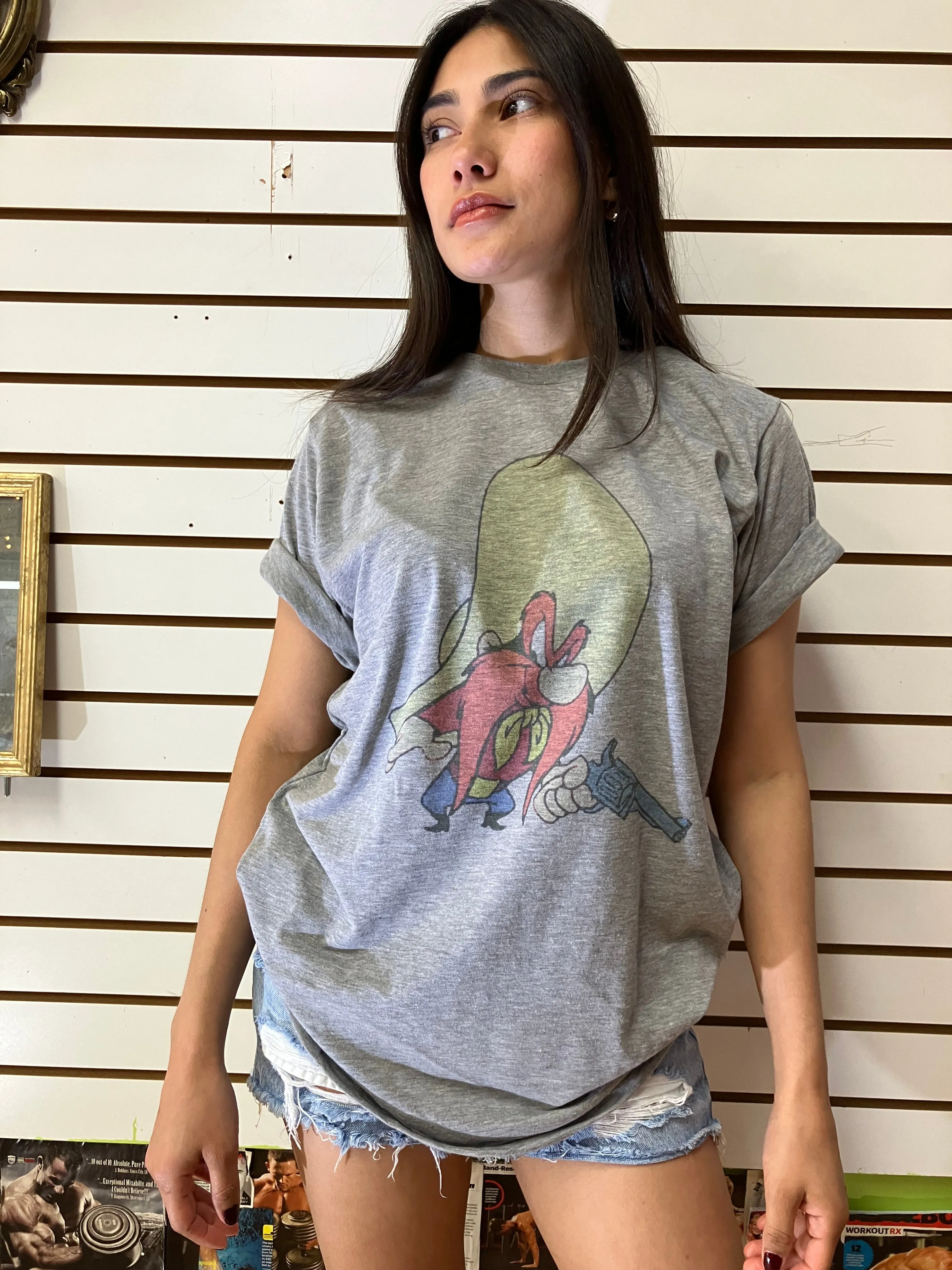 Yosemite Sam Retro Vintage Graphic Design T-shirt
