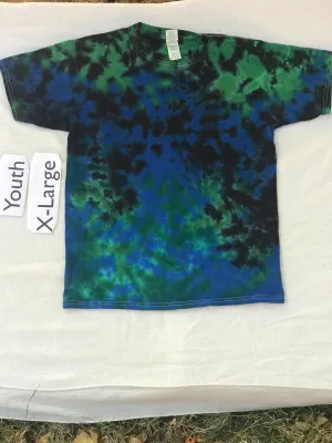 Youth X-Large Tie-Dye Scrunch Tee
